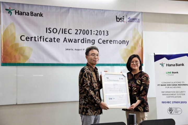 Standar Keamanan Sistem Informasi Bank Hana Tersertifikasi ISO